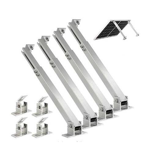 Adjustable solar panel brackets