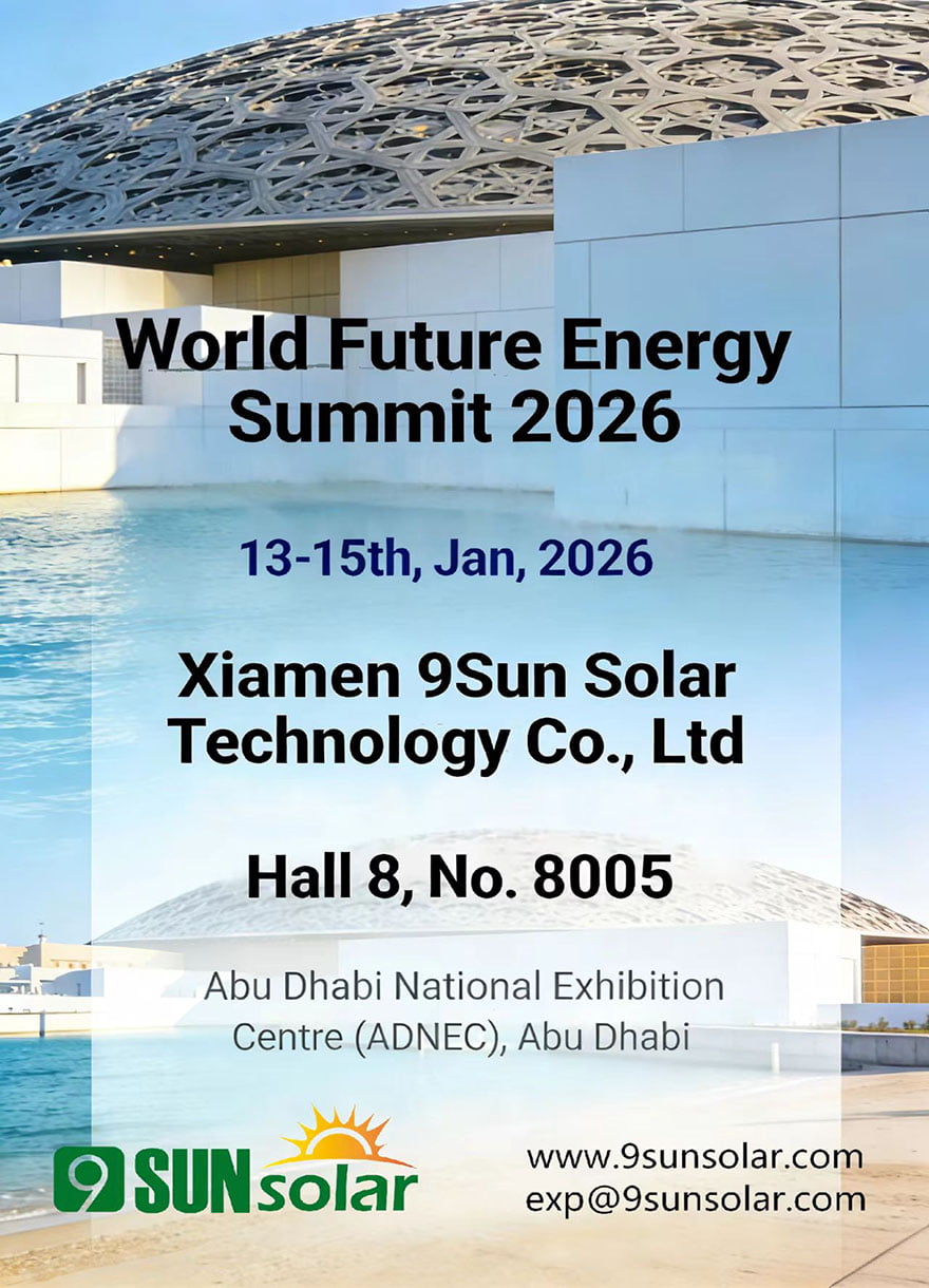 Únase a 9sunsolar en la Exposición de Energía Solar de Abu Dabi