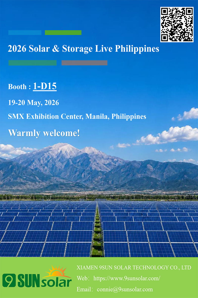 Visite XIAMEN 9Sunsolar en Solar & Storage Live Philippines 2026 – Stand 1-D15