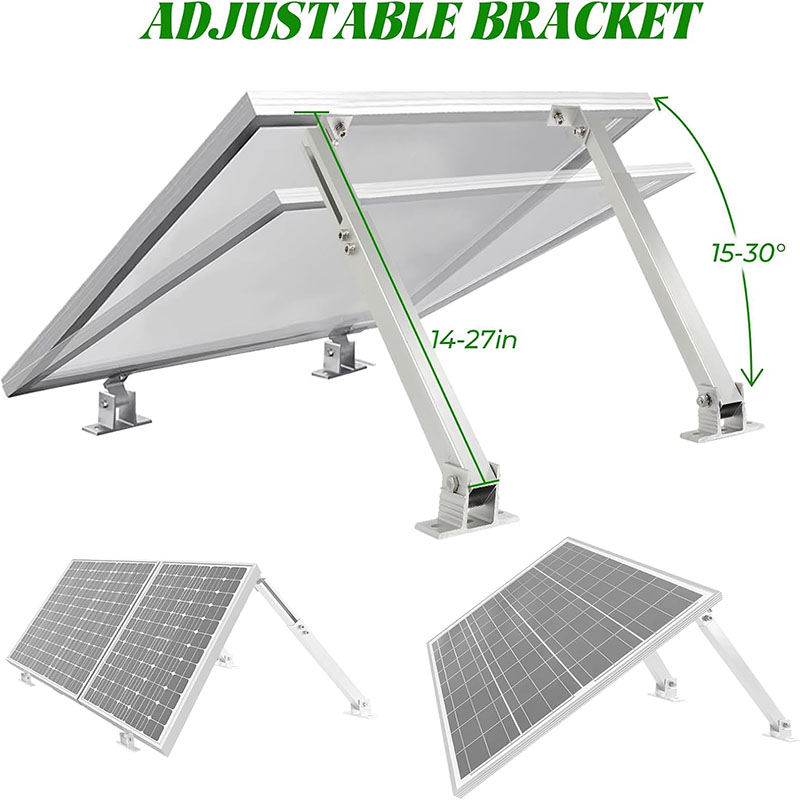 Heavy-Duty Adjustable Solar Roof Bracket – Wind Load Rated 60m/s and Snow Load 1.4kN/m² for Extreme Weather Conditions