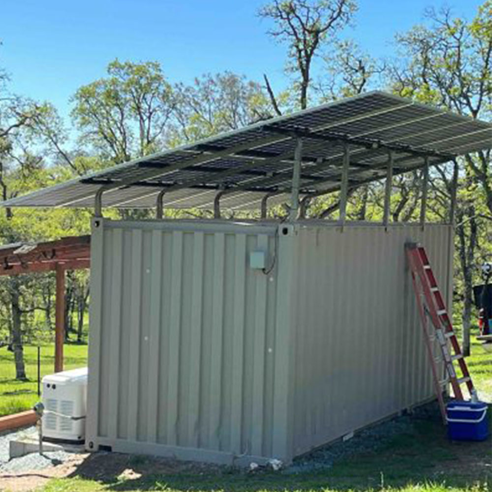Solar Container Roof Mounting System