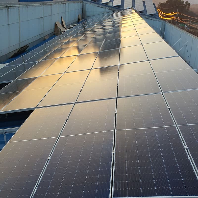 Caso práctico de instalación de techos solares en Corea